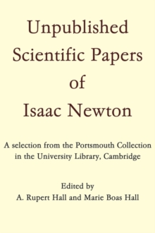 Unpublished Scientific Papers of Isaac Newton
