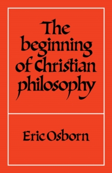Beginning of Christian Philosophy