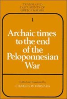 Archaic Times to the End of the Peloponnesian War