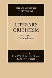 Cambridge History of Literary Criticism: Volume 2, The Middle Ages