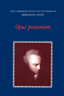 Image for Opus Postumum