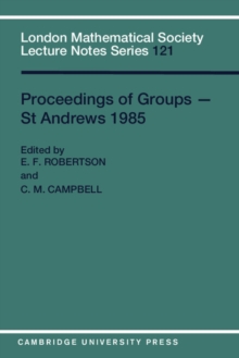 Proceedings of Groups - St. Andrews 1985