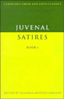 Image for Juvenal: Satires Book I