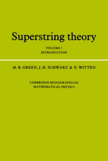 Image for Superstring theoryVolume 1,: Introduction