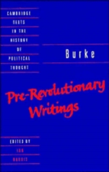 Image for Burke: Pre-Revolutionary Writings