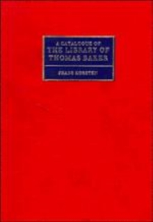 Catalogue of the Library of Thomas Baker