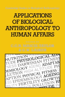 Image for Applications of Biological Anthropology to Human Affairs