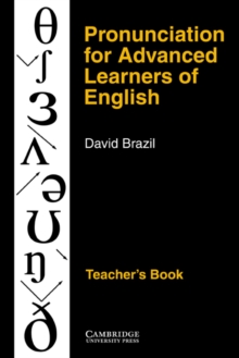 Image for Pronunciation for Advanced Learners of English Teacher's book