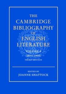 Image for The Cambridge Bibliography of English Literature: Volume 4, 1800–1900