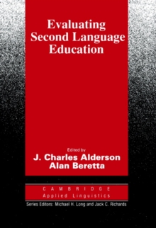 Image for Evaluating second language education