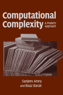 Image for Computational complexity  : a modern approach