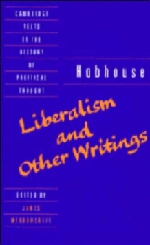Image for Hobhouse: Liberalism and Other Writings