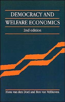 Image for Democracy and Welfare Economics