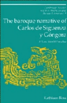 Image for The Baroque Narrative of Carlos de Siguenza y Gongora : A New World Paradise