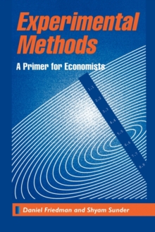Image for Experimental Methods : A Primer for Economists