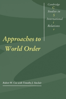 Image for Approaches to world order