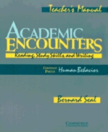 Academic Encounters: Human Behavior Teacher's manual