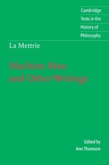 Image for La Mettrie: Machine Man and Other Writings
