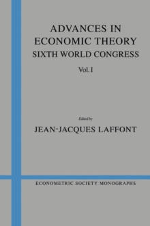 Image for Advances in Economic Theory: Volume 1