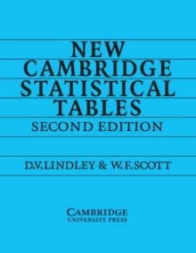 Image for New Cambridge Statistical Tables