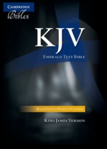 KJV Emerald Text Bible, Black French Morocco Leather, KJ533:T