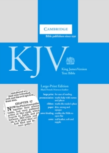 Image for KJV Large Print Text Bible, Black French Morocco Leather, KJ653:T