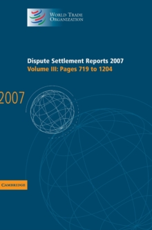 Dispute Settlement Reports 2007: Volume 3, Pages 719-1204