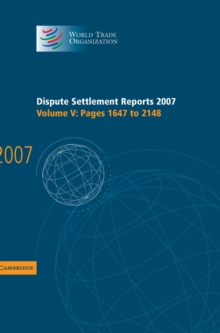 Dispute Settlement Reports 2007: Volume 5, Pages 1647-2148