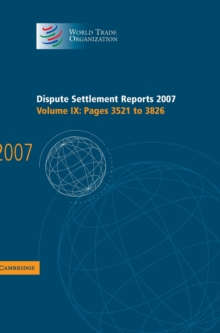 Dispute Settlement Reports 2007: Volume 9, Pages 3521-3826