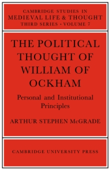 Political Thought of William Ockham