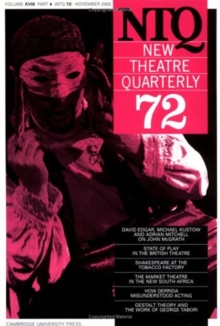 Image for New Theatre Quarterly 72: Volume 18, Part 4