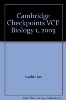 Image for Cambridge Checkpoints VCE Biology 1, 2003