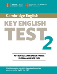 Image for Cambridge Key English Test 2 Student's Book