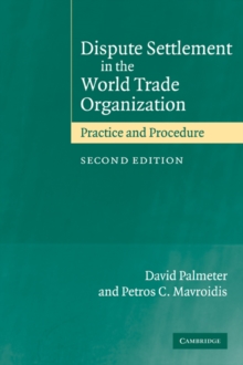 Image for Dispute Settlement in the World Trade Organization