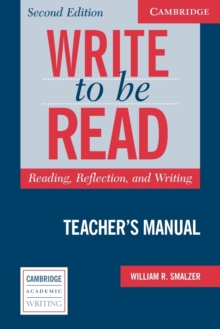 Image for Write to be Read Teacher's Manual