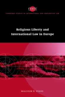Image for Religious Liberty and International Law in Europe