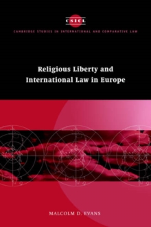 Religious Liberty and International Law in Europe