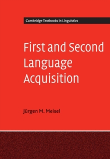 Image for First and second language acquisition  : parallels and differences