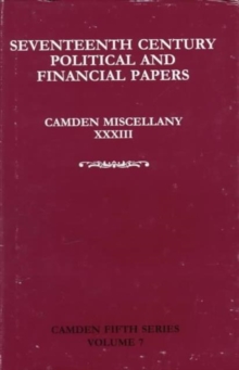 Seventeenth-Century Parliamentary and Financial Papers