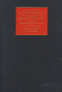 Hand-List of Rabbinic Manuscripts in the Cambridge Genizah Collections: Volume 1