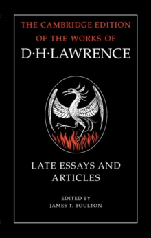 Image for Late essays and articles