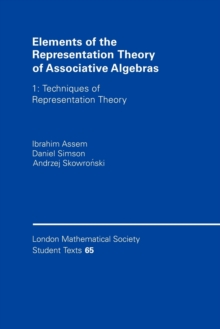 Image for Elements of the Representation Theory of Associative Algebras: Volume 1