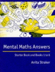 Image for Mental maths answers  : starter book and books 1 to 6