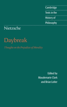 Image for Nietzsche: Daybreak : Thoughts on the Prejudices of Morality