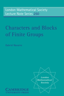 Image for Characters and blocks of finite groups