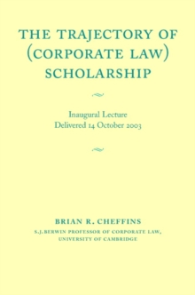 Image for The trajectory of (corporate law) scholarship