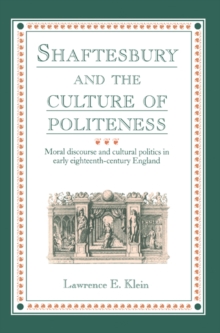Shaftesbury and the Culture of Politeness