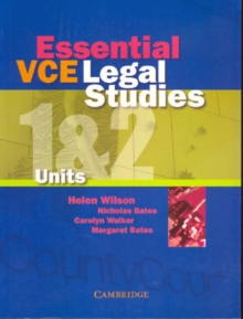 Image for Essential VCE Legal Studies Units 1and 2