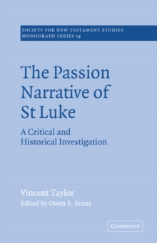 Image for The Passion Narrative of St Luke
