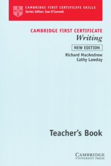 Image for Cambridge First Certificate Writing Teacher's book